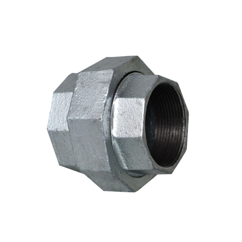 Factory direct sales of plumbing pipe fittings, Malleable steel pipe fittings, firefighting pipe fittings, hot-dip galvanized union oil joints, 4 minutes, 6 minutes, 1 inch