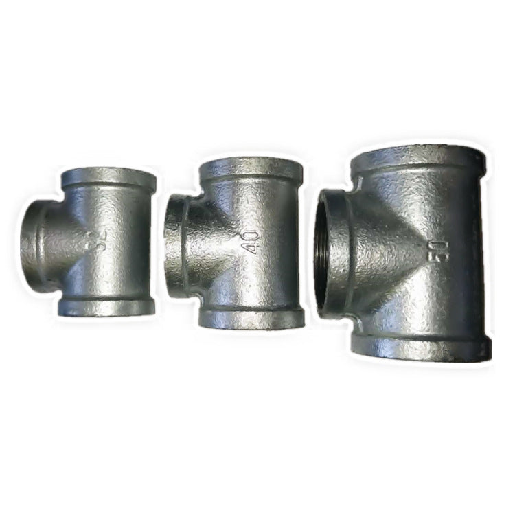 Factory direct supply of hot-dip galvanized steel tee, iron tee, gas pipe fittings, firefighting pipe fittings, plumbing pipe fittings