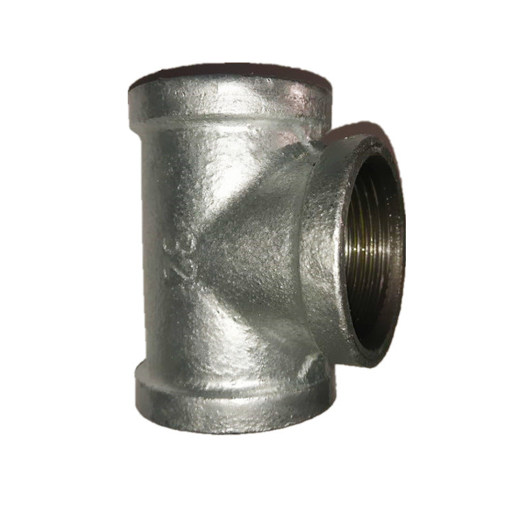 Factory direct supply of hot-dip galvanized steel tee, iron tee, gas pipe fittings, firefighting pipe fittings, plumbing pipe fittings