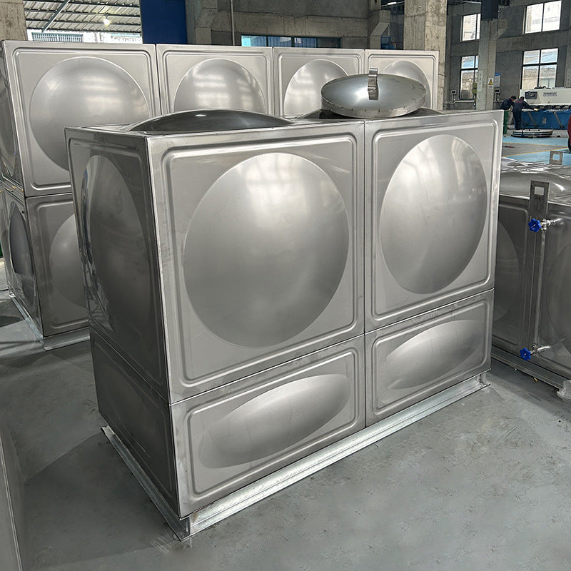 Stainless steel water tank manufacturers install thickened fire water tanks, thermal insulation expansion tanks, air energy stainless steel water storage tanks