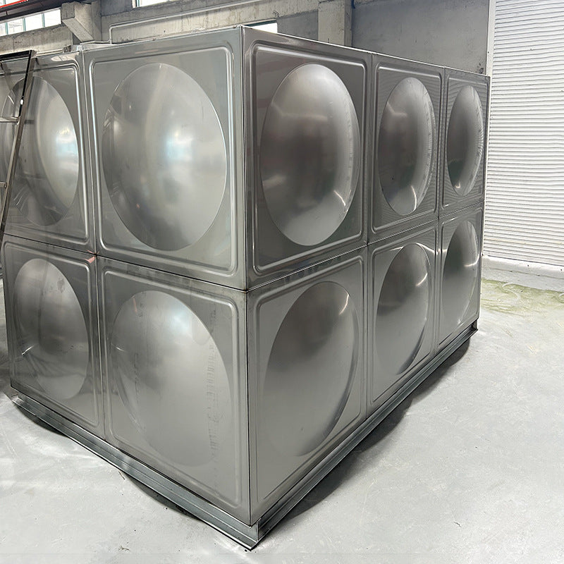 Secondary water supply stainless steel water tank water storage equipment manufacturer 50-500 cubic breeding stainless steel water storage tank